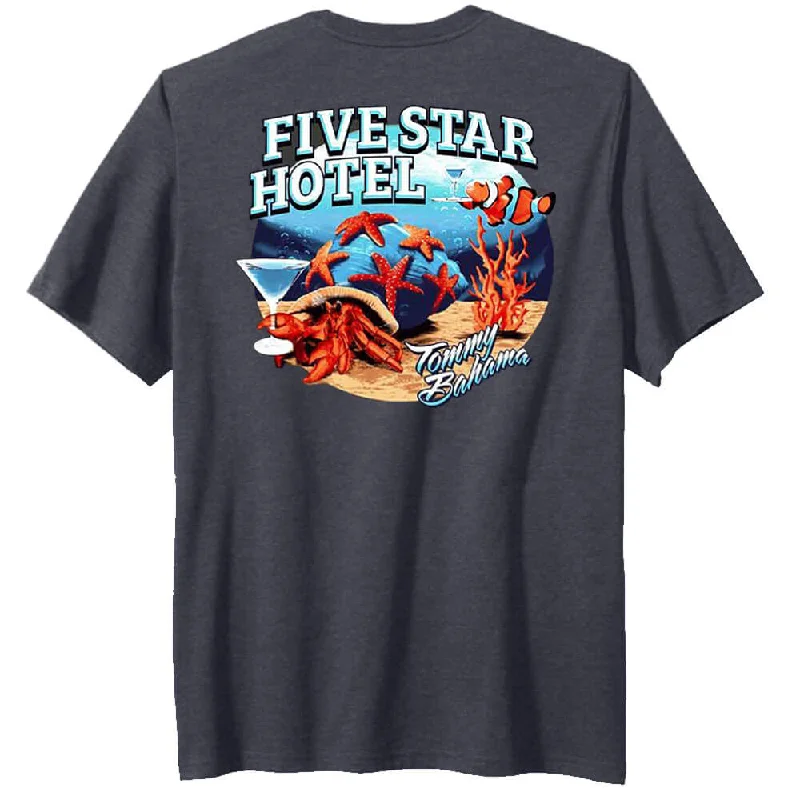 Stylish Women's Apparel Hollywood Glam Award - Show Style Tommy Bahama Five Star Hotel T-Shirt - Coal Heather