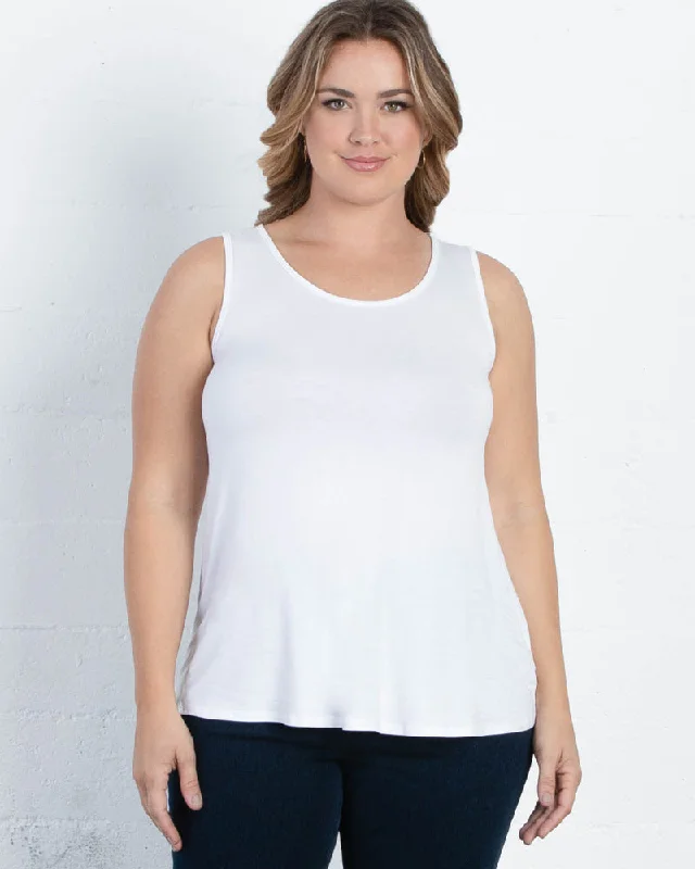 Women's Casual Apparel Elegant Attire Relaxed Scoopneck Tank - Final Sale!