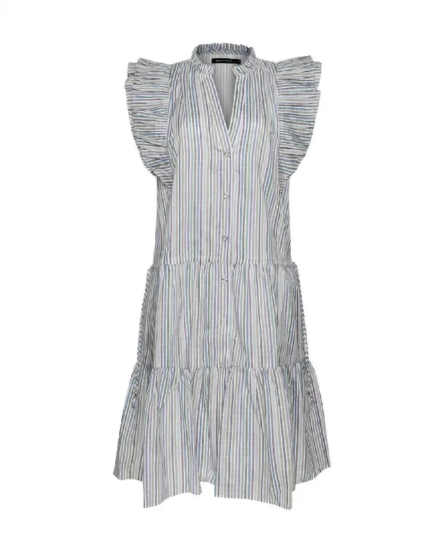 Chic Women's Attire Limited Time Flash Sale Louisa Mini Dress In Stripe