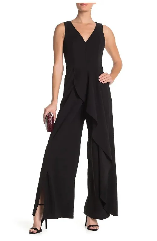 Women's Cozy Outfit For Lounging Fashion-Forward Outfits Marina Long Formal Sleeveless Ruffled Jumpsuit