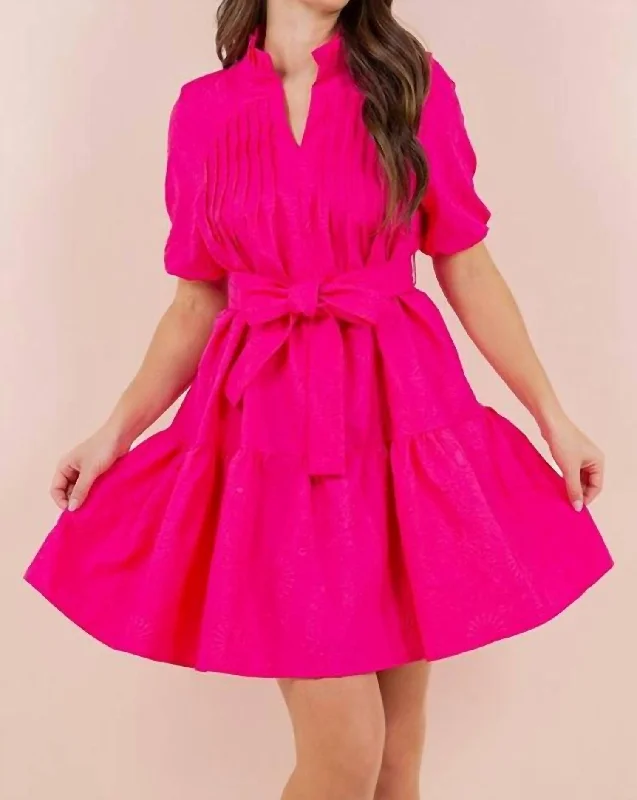 Casual Attire For Women Budget Friendly Mini Dress In Fuchsia