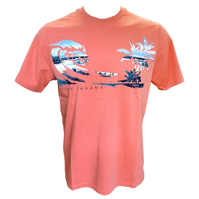 Women's Active Outfit For Fitness Stupidly Low Prices Tommy Bahama Surfside Waves T-Shirt - Light Havana