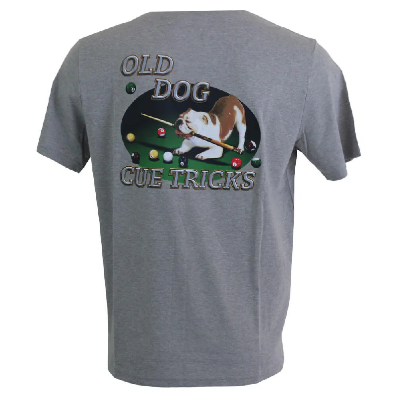 Women's Holiday Apparel Today Only Tommy Bahama Old Dogs Cue Tricks Pocket Tee T-Shirt - Grey Heather