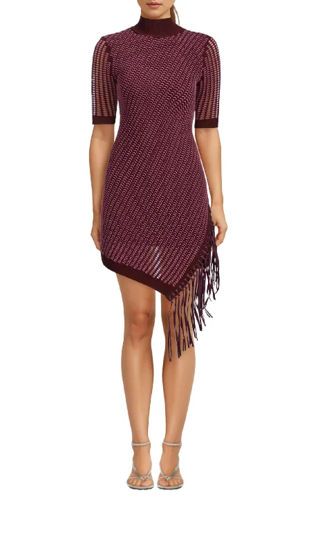 Women's Comfortable Lounge Attire Essentials On Sale Orla Mini Dress In Mulberry