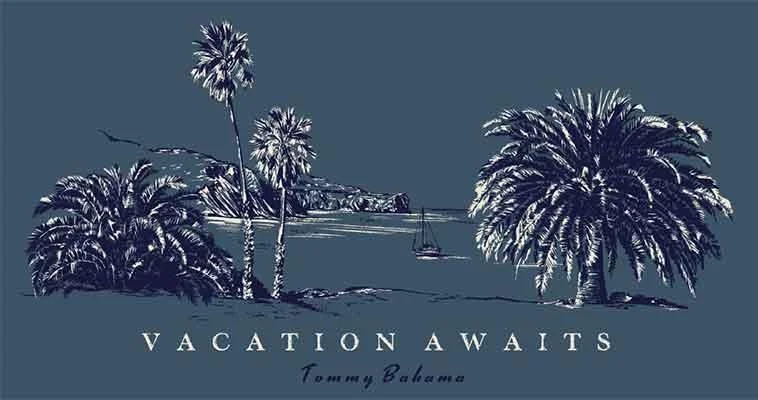 Luxury Women's Clothes Fashionista Favorites Tommy Bahama Vacation Awaits T-Shirt - Kingfish