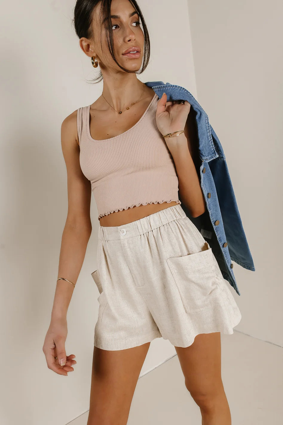 Chic Clothing For Women Limited - Edition Drops Everleigh Cropped Tank in Rose