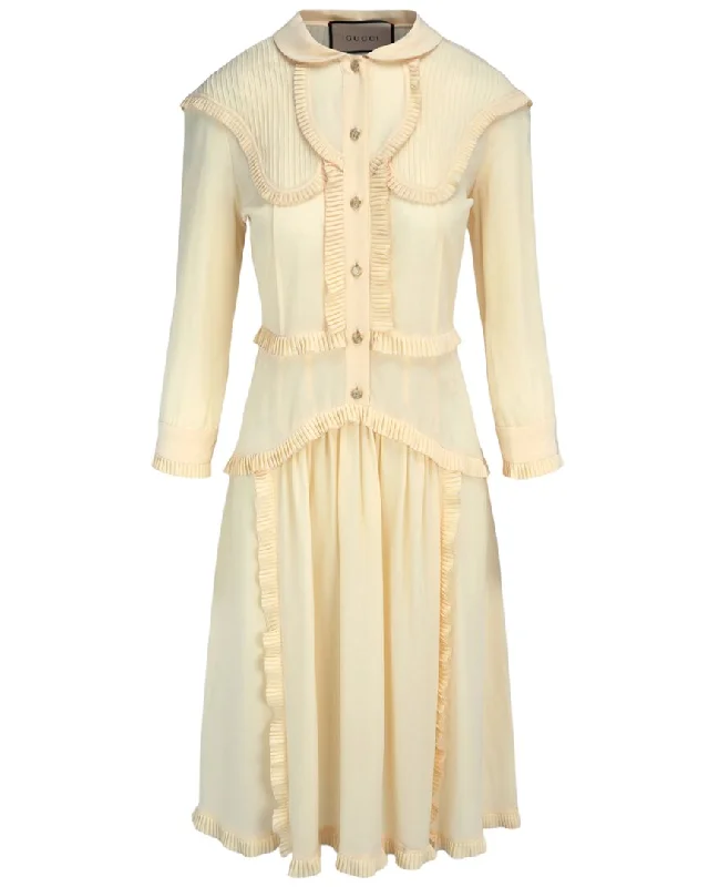 Women's Garments Trendsetter's Closet Gucci Silk Midi Dress