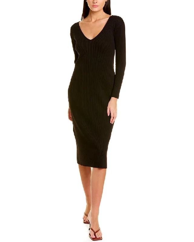 Women's Plus-Size Clothes Elevate Your Wardrobe Vince Ribbed Midi Dress