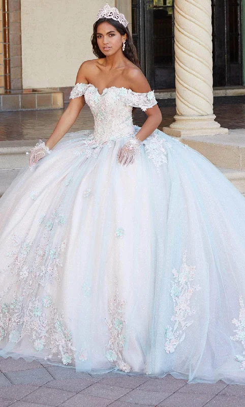 Women's Stylish Vacation Attire Enjoy Discount Quinceanera Collection 26055 - Embellished Off-Shoulder Ballgown