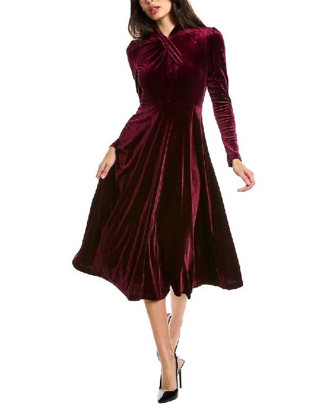 Affordable Fashion Clothing For Women Limited Time Offers Maison Tara Velvet Midi Dress