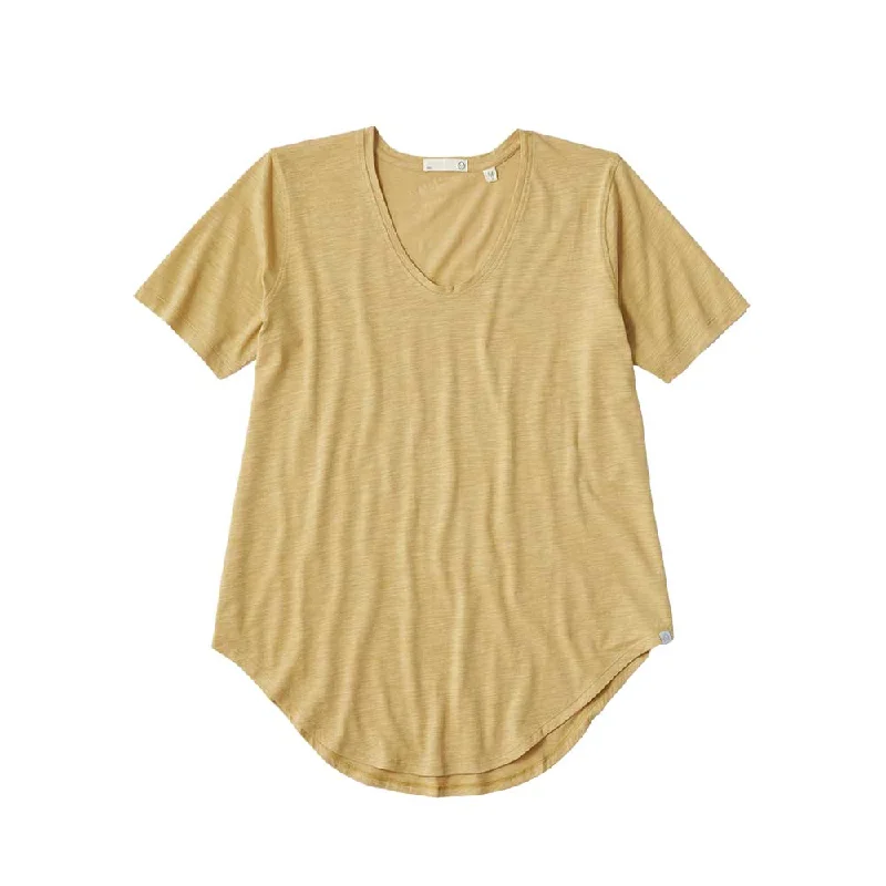 Women's Outfit For The Office Best Sellers Tasc Womens Longline Boyfriend T-Shirt - Camel Slub