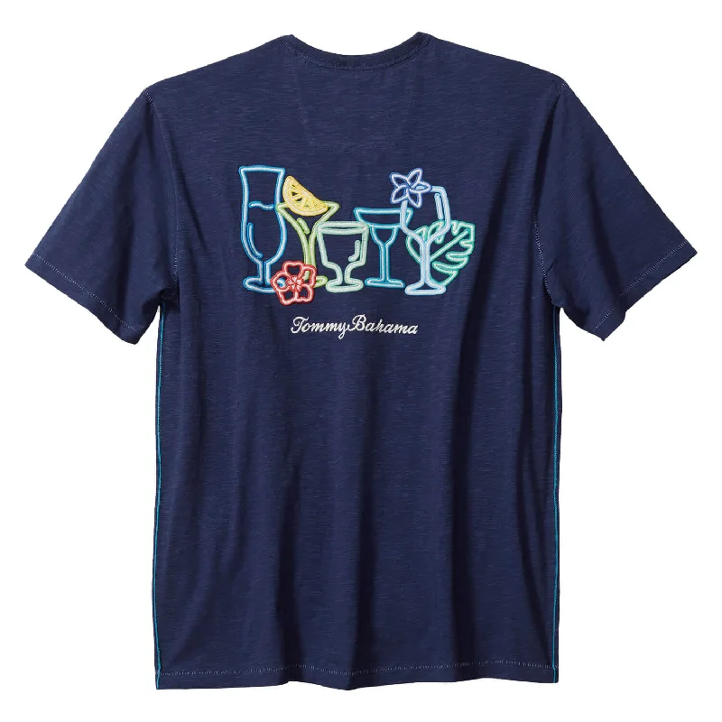 Affordable Women's Clothing Stylish Looks Tommy Bahama Electric Buzz Lux T-Shirt - Island Navy