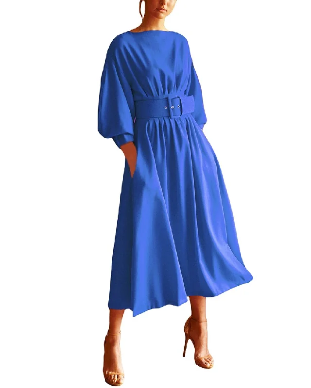 Women's Vacation Clothes Stylish Looks BURRYCO Midi Dress