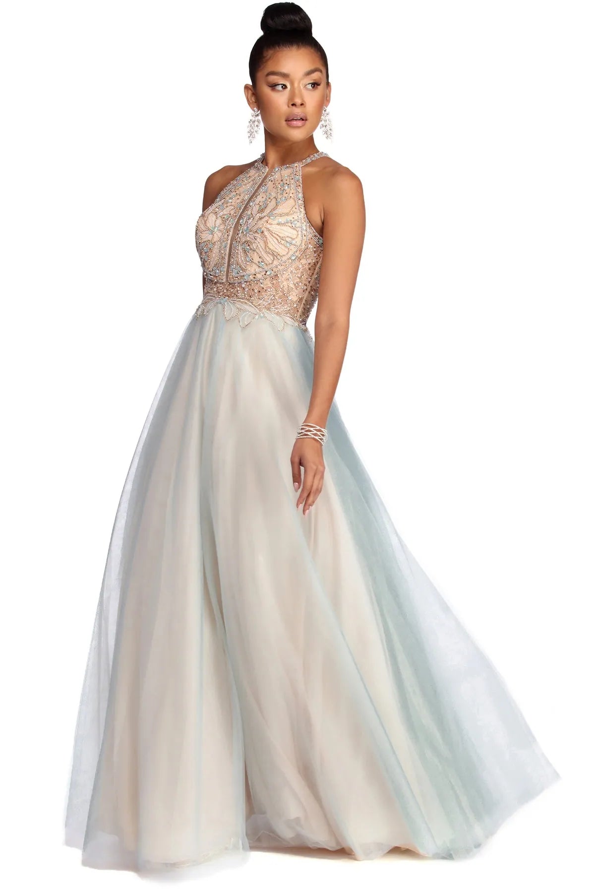 Casual Attire For Women Mega Sales Shauna Beaded Tulle Ball Gown