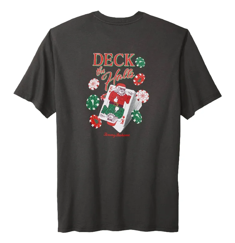 Women's Clothes For Special Occasions Limited-Time Offer Tommy Bahama Big & Tall Deck The Halls T-Shirt - Coal