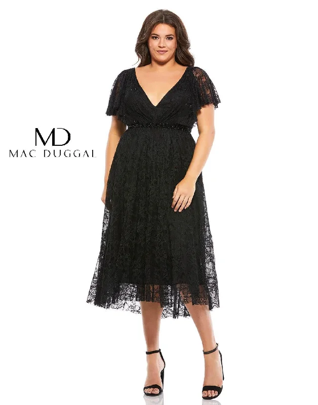 Women's Professional Garments Seasonal Sale Mac Duggal Fabulouss Short Plus Size Dress Sale