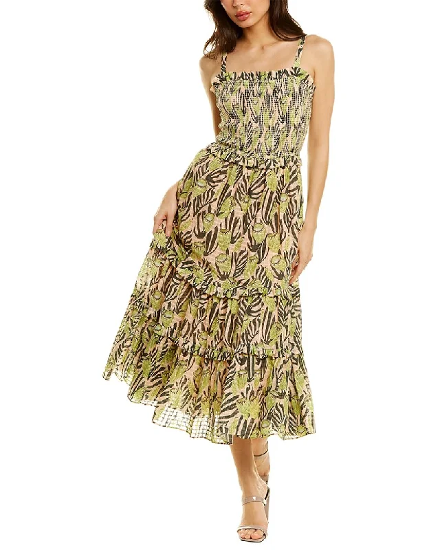 Women's Evening Clothes Exclusive Sale Temperley London Reef Print Midi Dress