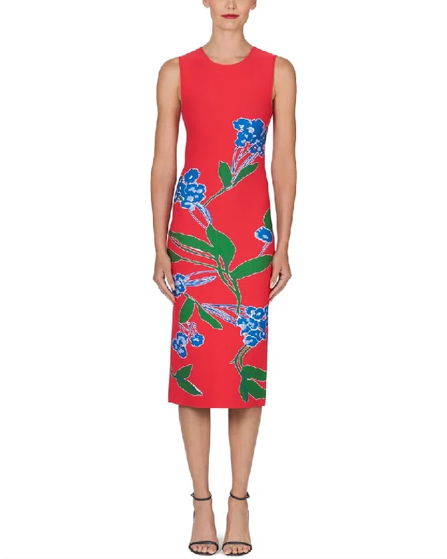 Women's Transitional Attire Catch Every Fashion Trend Carolina Herrera Knit Midi Dress