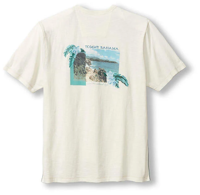 Women's Outerwear Clothing Budget Friendly Tommy Bahama Cliffside Shores Lux T-Shirt - Vanilla Ice