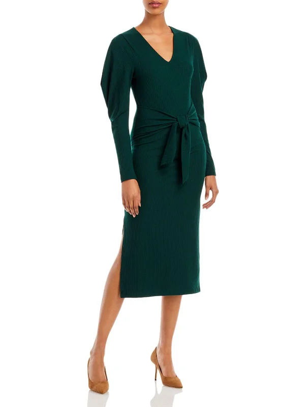 Stylish And Comfortable Clothing For Women Shop Our Looks Womens Ribbed Tie Waist Midi Dress