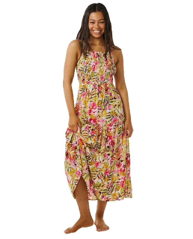 Women's Plus-Size Attire Trendy Threads RIP CURL COPACABANA MIDI DRESS