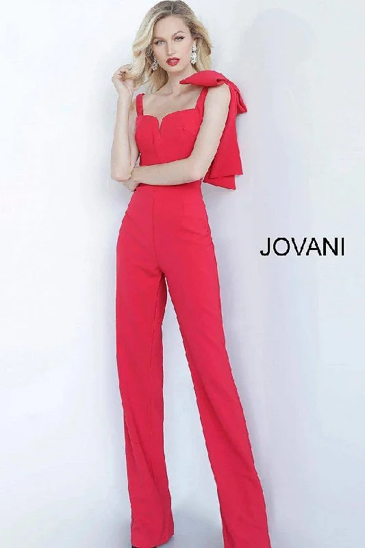 Women's Occasion Wear Clothes Elegant Contour Jovani 68997 Long Formal Jumpsuit