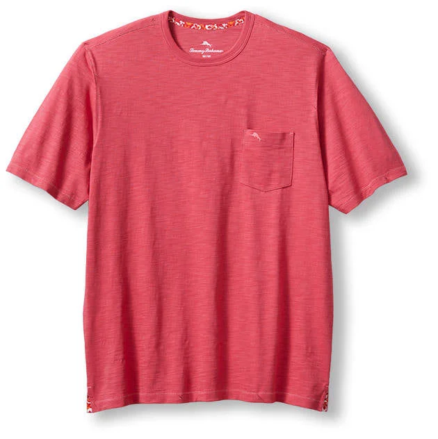 Affordable Luxury Women's Apparel Summer Splash Sale Tommy Bahama Bali Beach Crew T-Shirt - Raspberry Wine