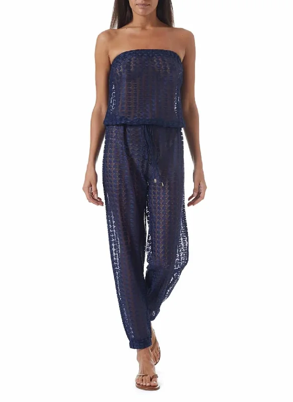 Affordable Women's Outfit Trend Driven Wardrobe Stella Jumpsuit In Navy