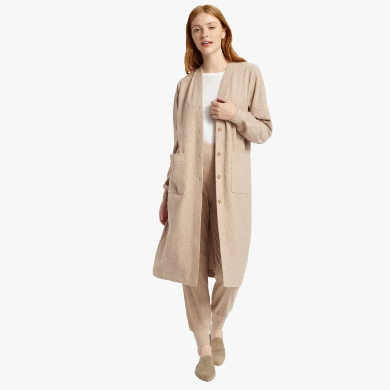 Stylish Outerwear Clothes For Women New In This Season Norwood Fleece Cardigan (Heather Toast)