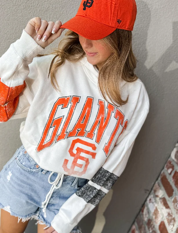 Women's High-Fashion Attire Gorgeous Glamour Collection SF Giants Harper Hoodie, Sandstone