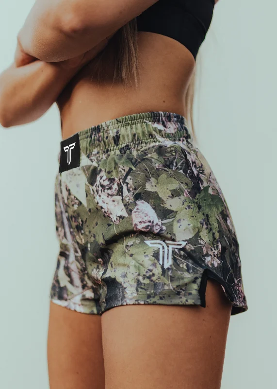 Casual Clothing For Women Pastel Styles Hunter Camo Women’s Fight Shorts (3” Inseam)