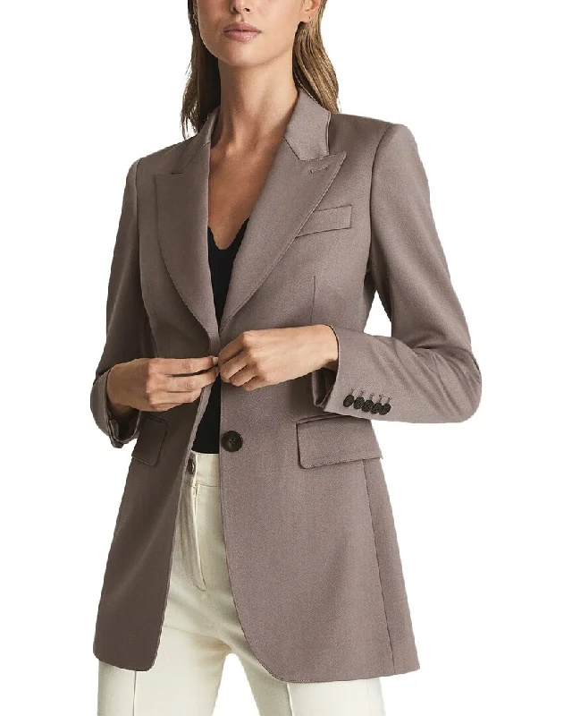 Women's Formal Clothes Shop Sales Reiss Harper Single Breasted Wool-Blend Blazer