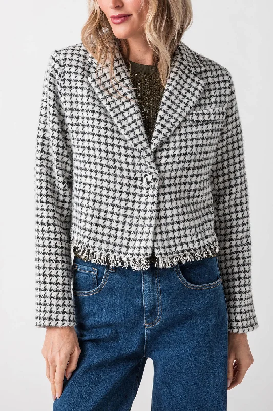 Charming Women's Clothes For Special Events Limited Time Deal Lili Sidonio Check Woven Jacket