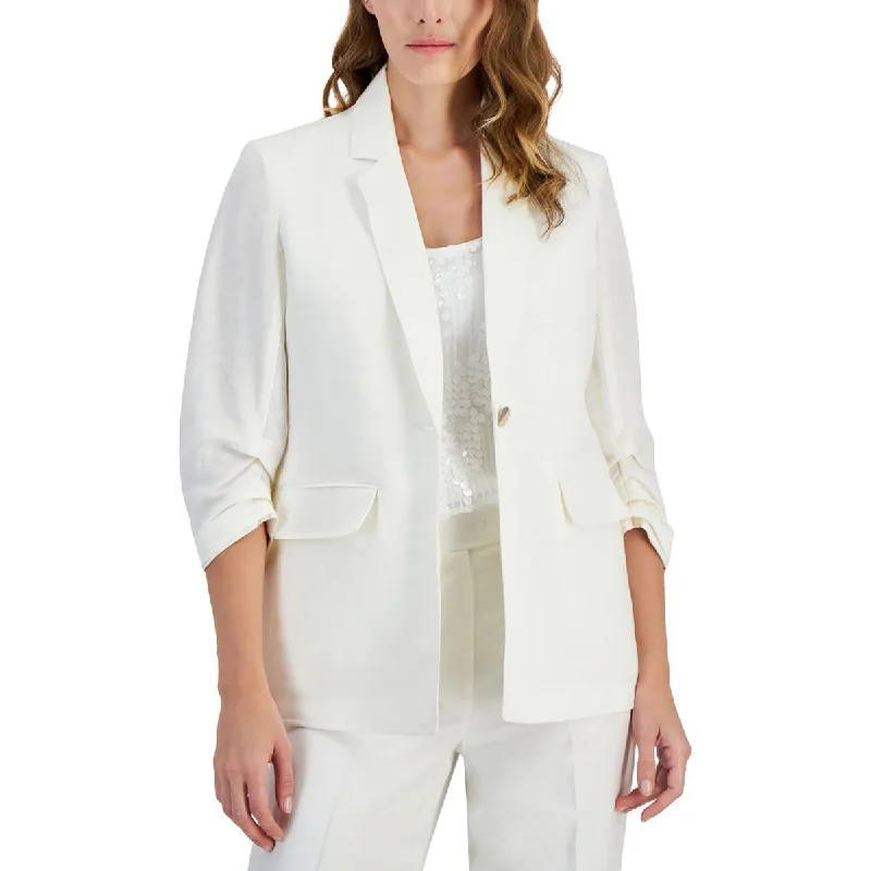 Women's Athletic Apparel Hot Styles Womens Three Quarter Sleeve Business One-Button Blazer