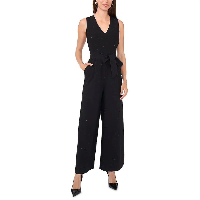 Women's Clothes And Garments Chic Outfits Womens Embellished V-Neck Jumpsuit