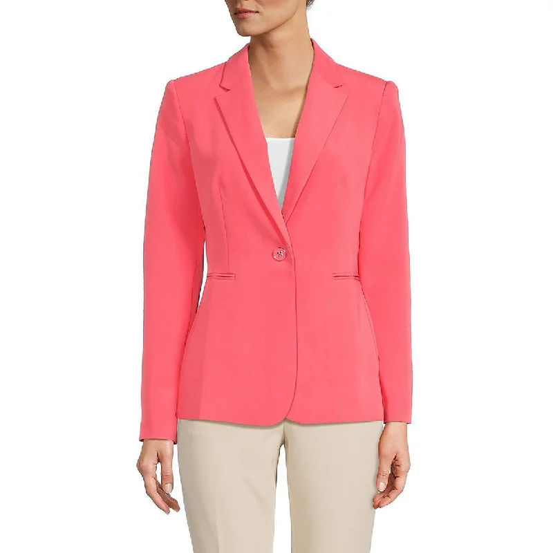 Women's Plus-Size Garments Seasonal Sale Womens Shoulder Pads Polyester One-Button Blazer