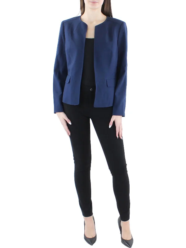 Women's Evening Garments Spring Fling Sale Womens Knit Long Sleeves Open-Front Blazer