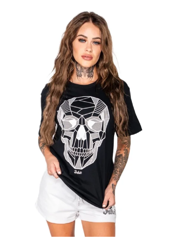 Stylish Women's Garments Fashion Frontiers Unisex Geometric Skull Tee