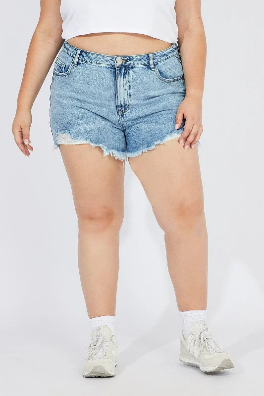 Women's Casual Wear Clothes Early Access To Art Deco Styles Sale Denim Relaxed Shorts High Rise