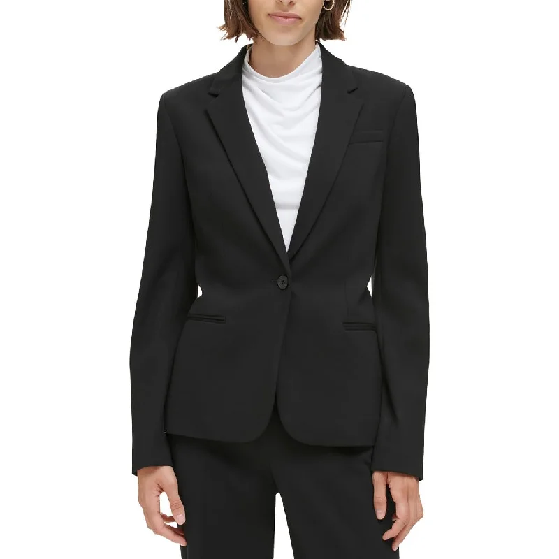 Women's Active Garments For Workouts Elegant Style Womens Collar Rayon One-Button Blazer