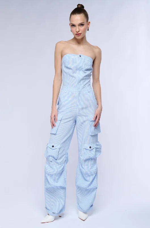 Women's Floral Print Outfit End-Of-Season Clearance SUCKER FOR YOU SEERSUCKER JUMPSUIT