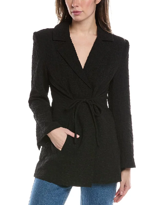 Women's Plus-Size Apparel Fashion Forward GANNI Textured Blazer