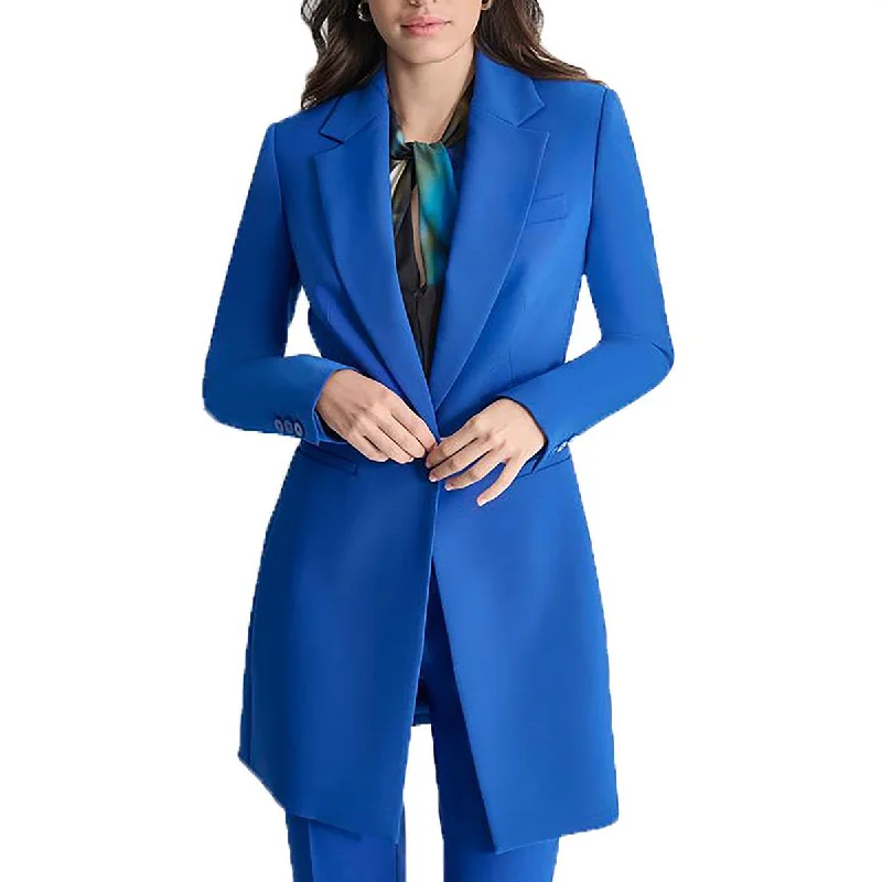 Women's Seasonal Apparel Elevate Your Wardrobe Womens Collar Polyester One-Button Blazer