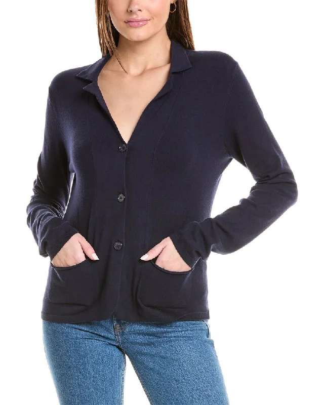 Women's Night-Out Outfit Soft Textures Majestic Filatures Organic Knit Jacket