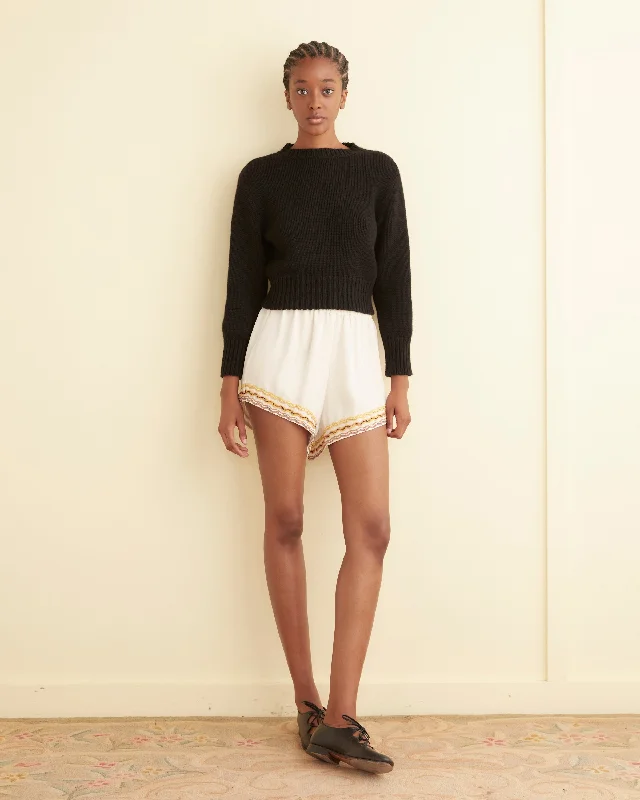 Casual Attire For Women Don'T Miss Out Rickrack Hem Tap Shorts