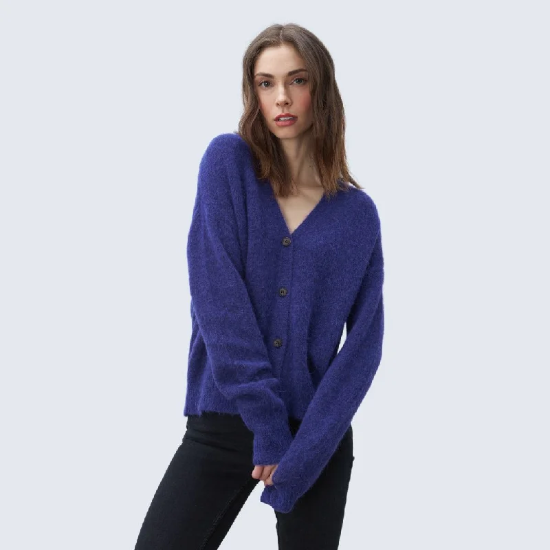 Women's Activewear Garments Ethnic Cultural Event Wear Clara Cardigan (Rich Amethyst)