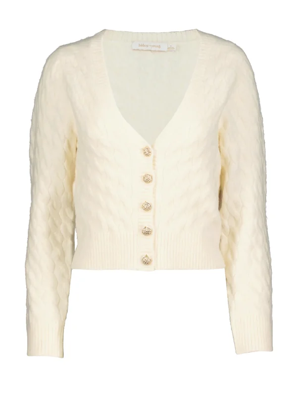 Women's Evening Apparel Flash Deals McKenzie Cable K Sweater, Ivory