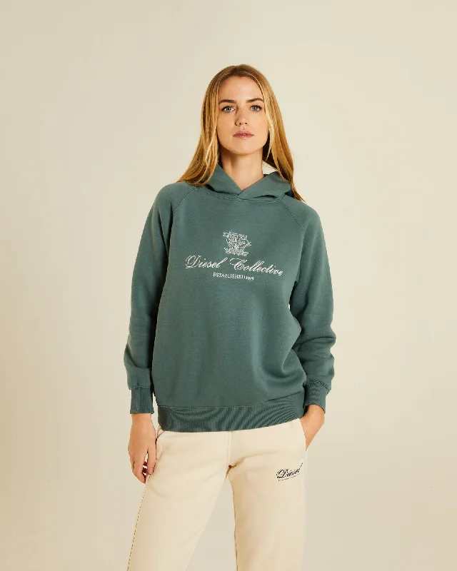 Women's Stylish Professional Garments Budget-Friendly Fashion Bella Hood Green Trail