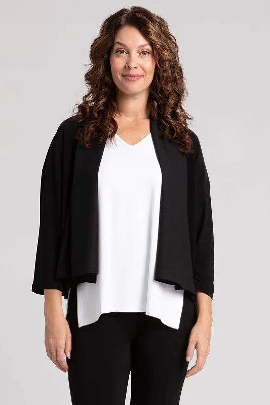 Casual Apparel For Women Feminine Soft - Hued Styles Convoy Shrug | Black