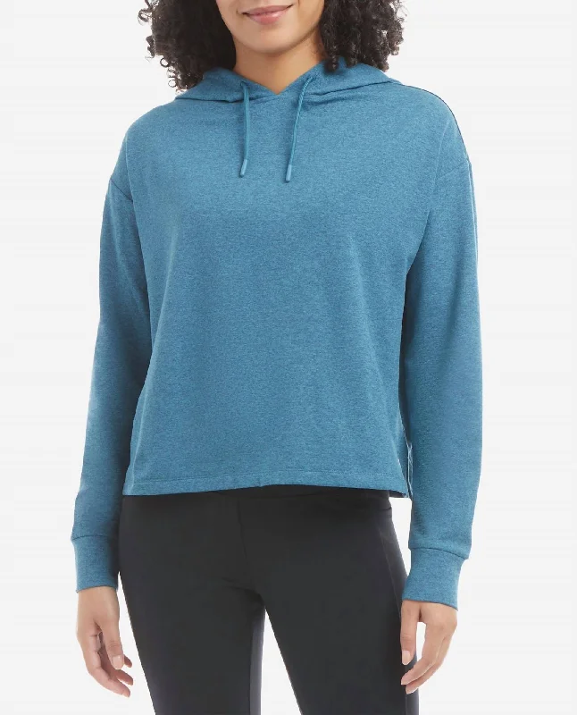 Timeless Women's Clothing Big Savings On Minimalist Office Styles Sustainable Soft Hoodie In Storm Blue